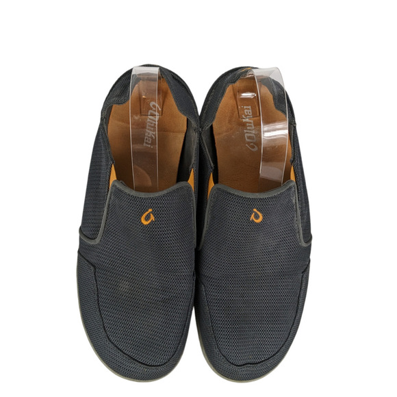 OluKai Sneakers 10.5 Gray Lightweight Mesh Cushioned Sole Pehuea Slip On Shoes - Picture 3 of 7